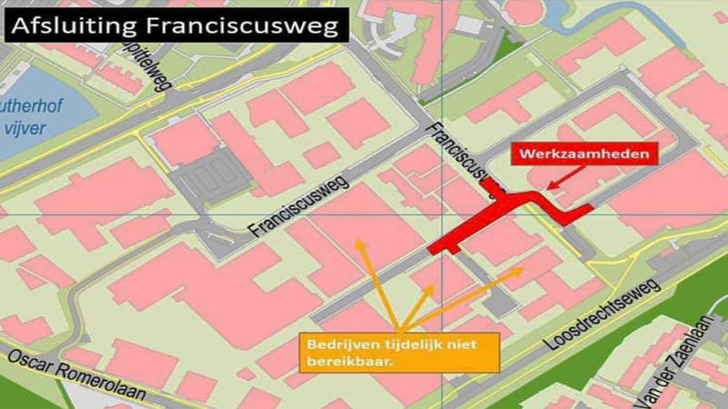 Wegafsluiting Franciscusweg, Sportschool Burning Heart